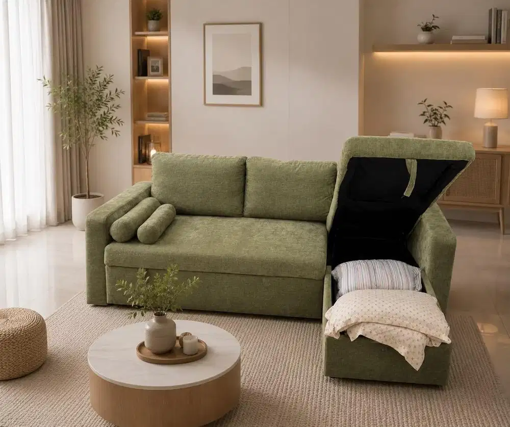 Sofa L Dengan Penyimpanan