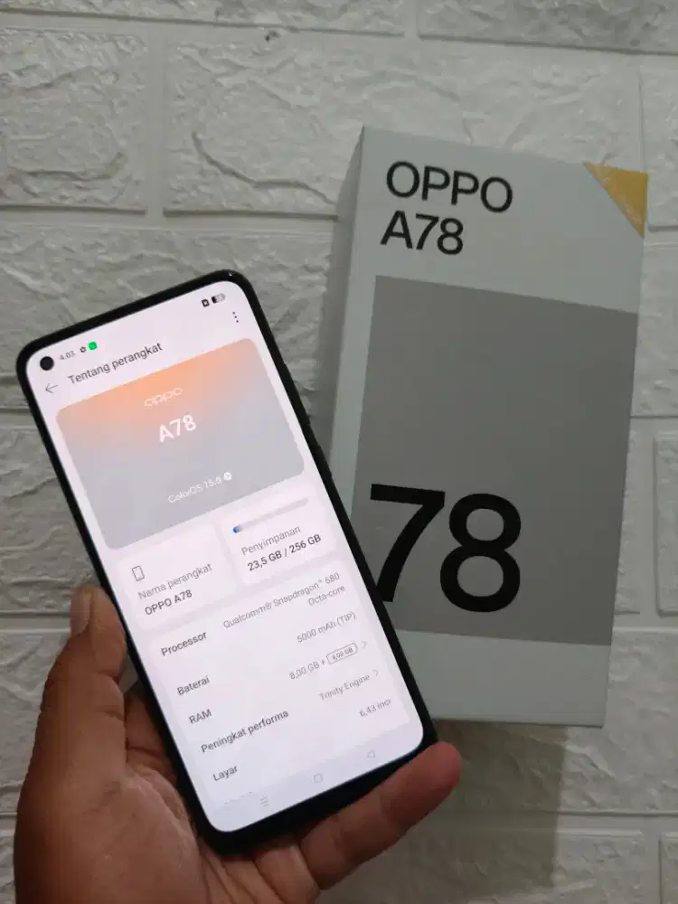 Oppo A78 8/256 Fullset Ori