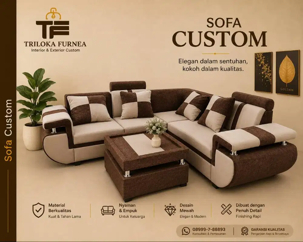 Sofa Custom Minimalis Full Set Murah Harga Langsung Produsen