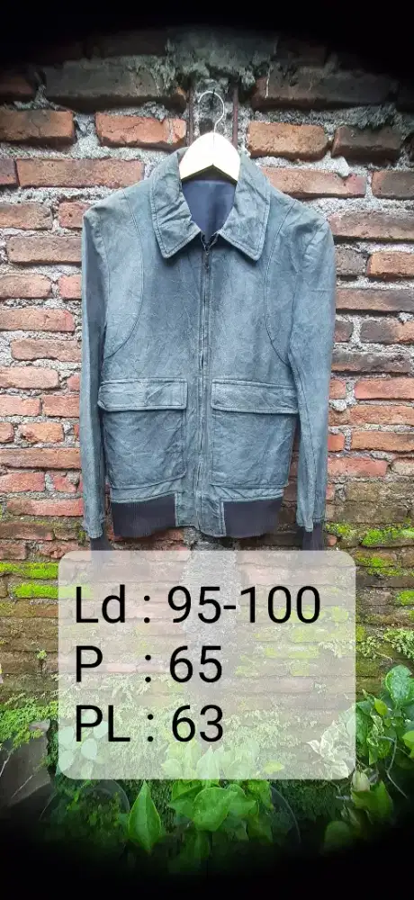 Jaket kulit asli swede babi(b2)