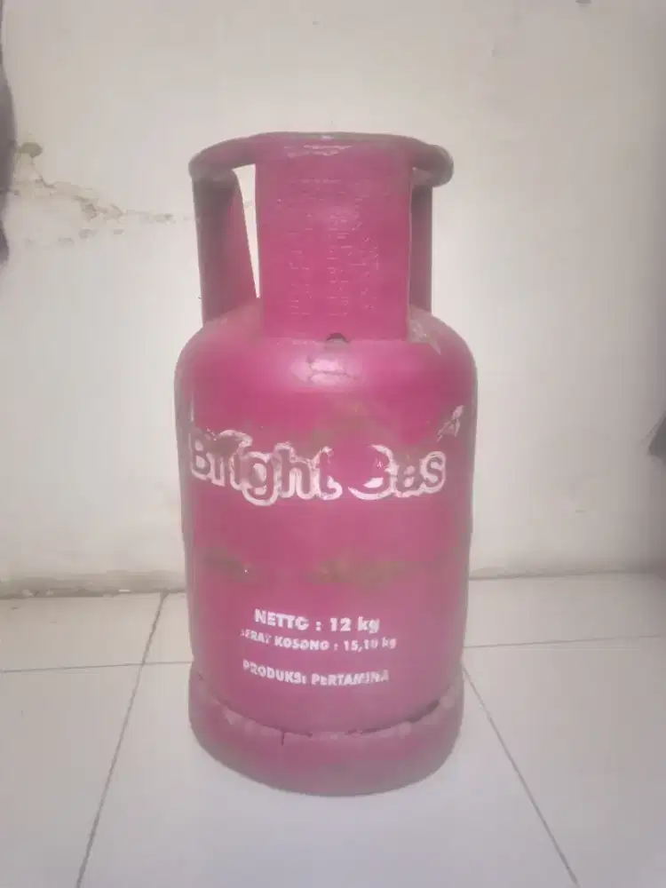 Tabung elpiji pink 12 kg Bright Gas kosongan