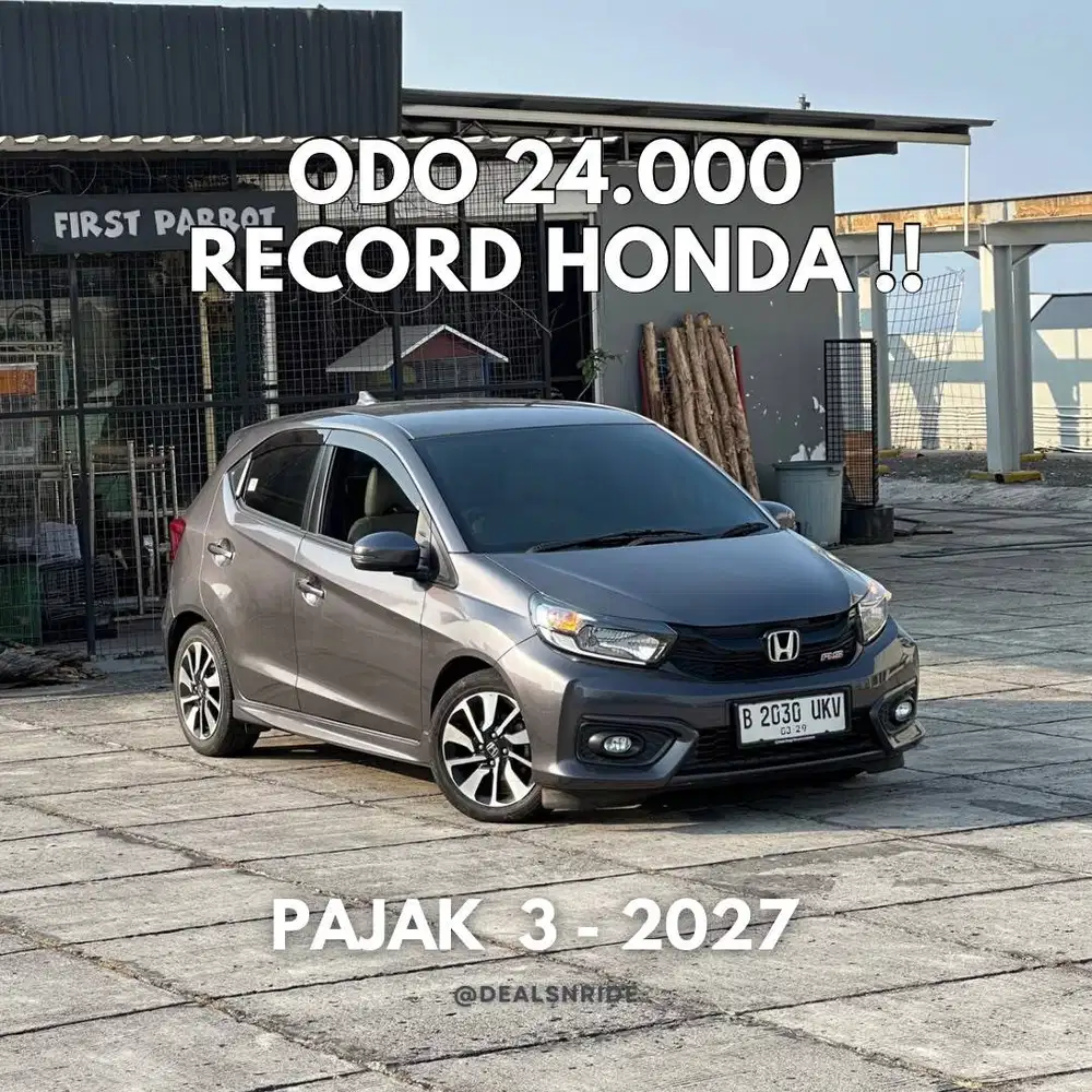 ODO 24.000 ANTIKK !! PAJAK 3/2027 HONDA BRIO RS CVT 2019 ODO ANTIK