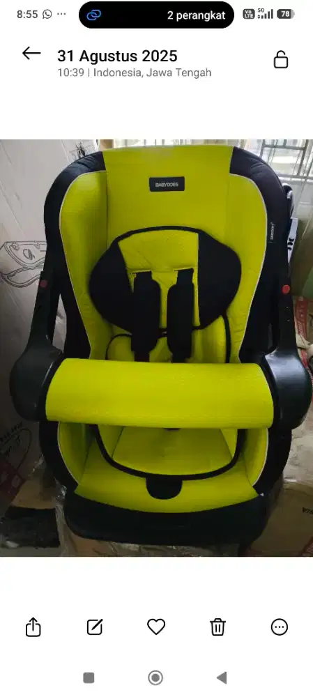 Jual prelove carseat, ayunan perosotan, stroller