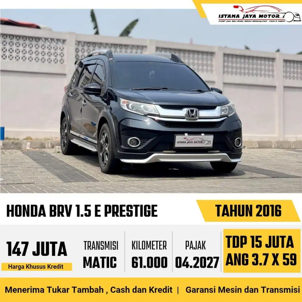 Honda BRV E Prestige CVT AT th 2016 #istana jaya motor