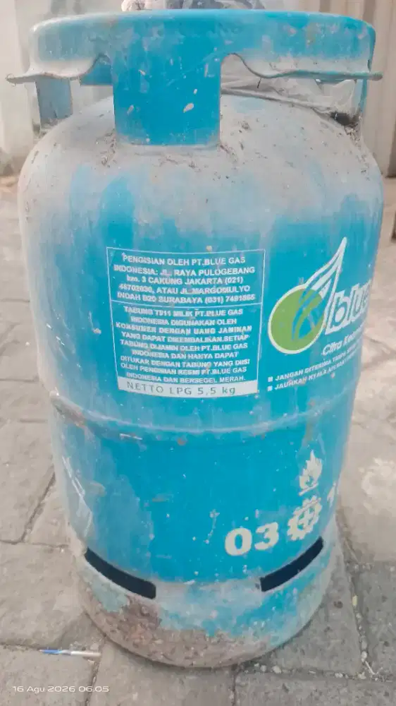 Tabung blu gaz 5,5 kg kosongan