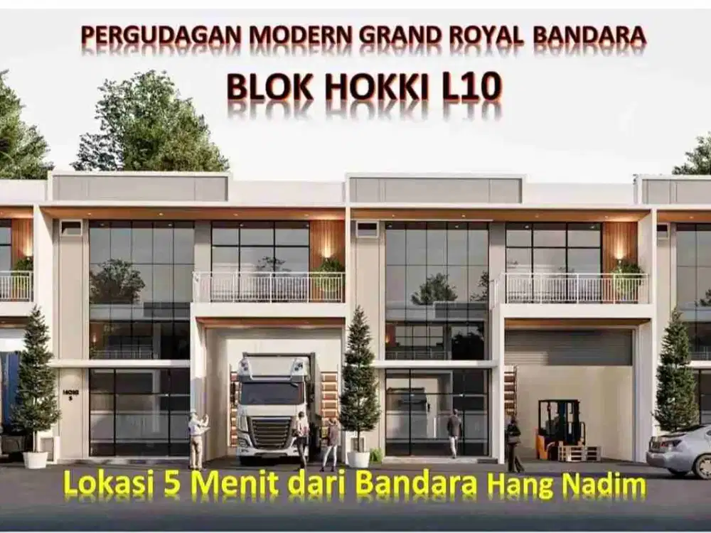 New Launching Gudang di Grand Royal dekat Bandara Hang Nadim Batam