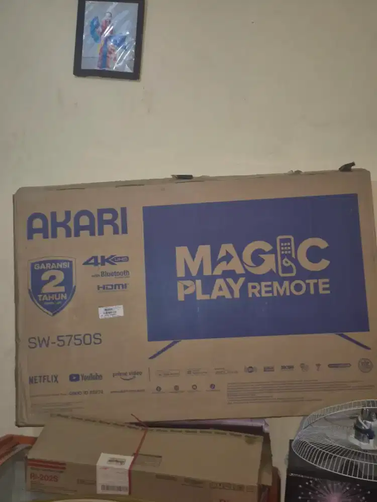 Led Tv 50 Akari smart Android 4k fullset dus segel mulus