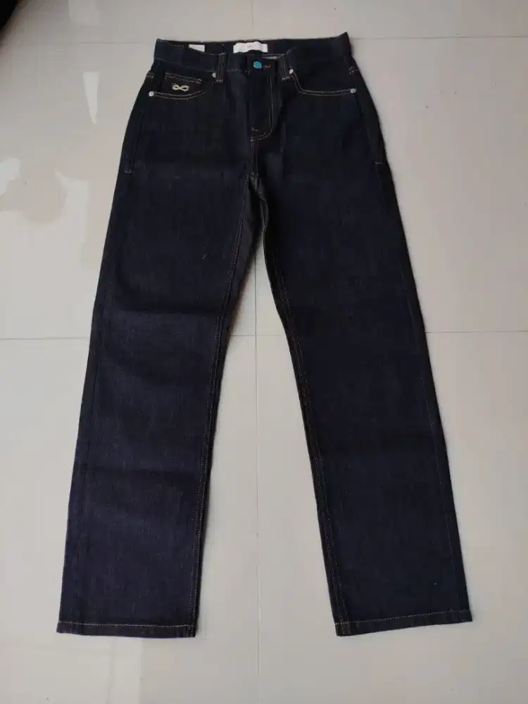 CELANA PLAC Raw Jeans