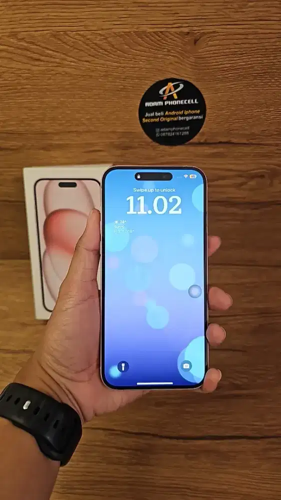 Iphone 15 plus 256gb resmi ibox mulus lengkap