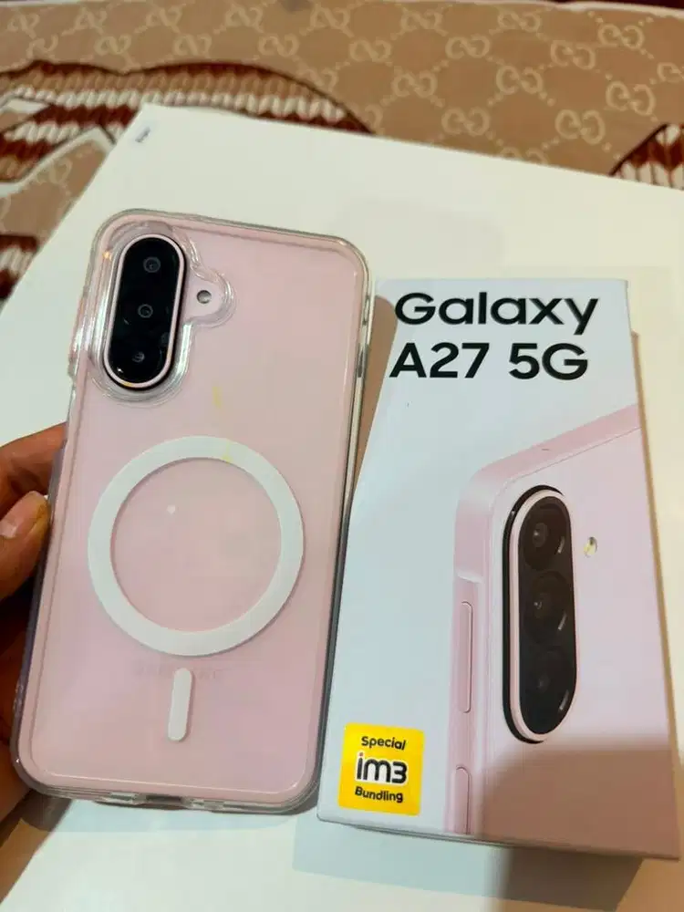 DIJUAL HP SAMSUNG GALAXY A27 WARNA PINK 8GB/256 GB