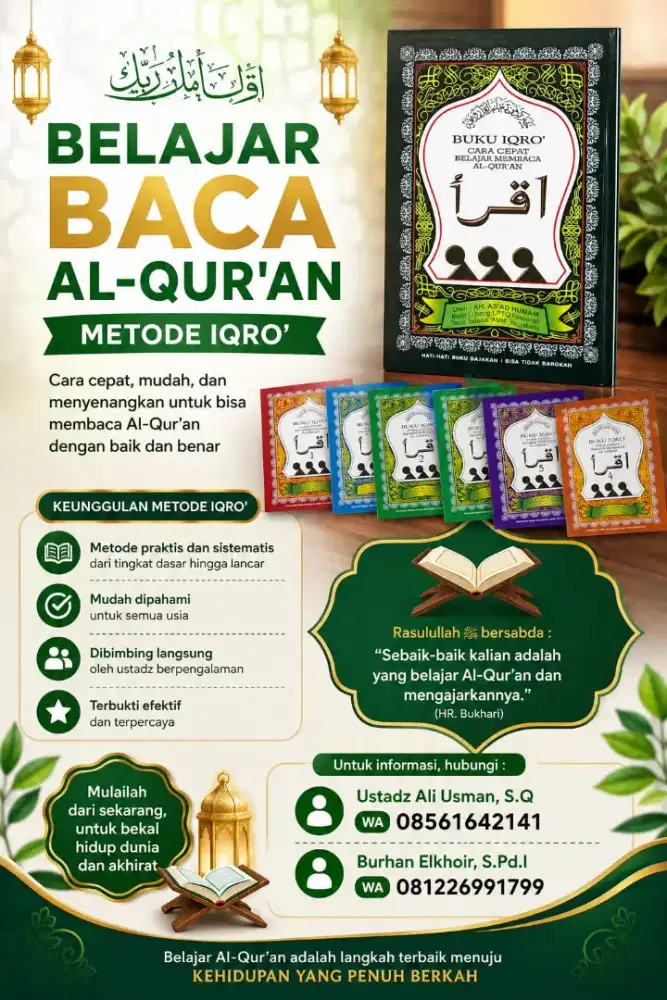 KURSUS BELAJAR BACA AL-QUR'AN