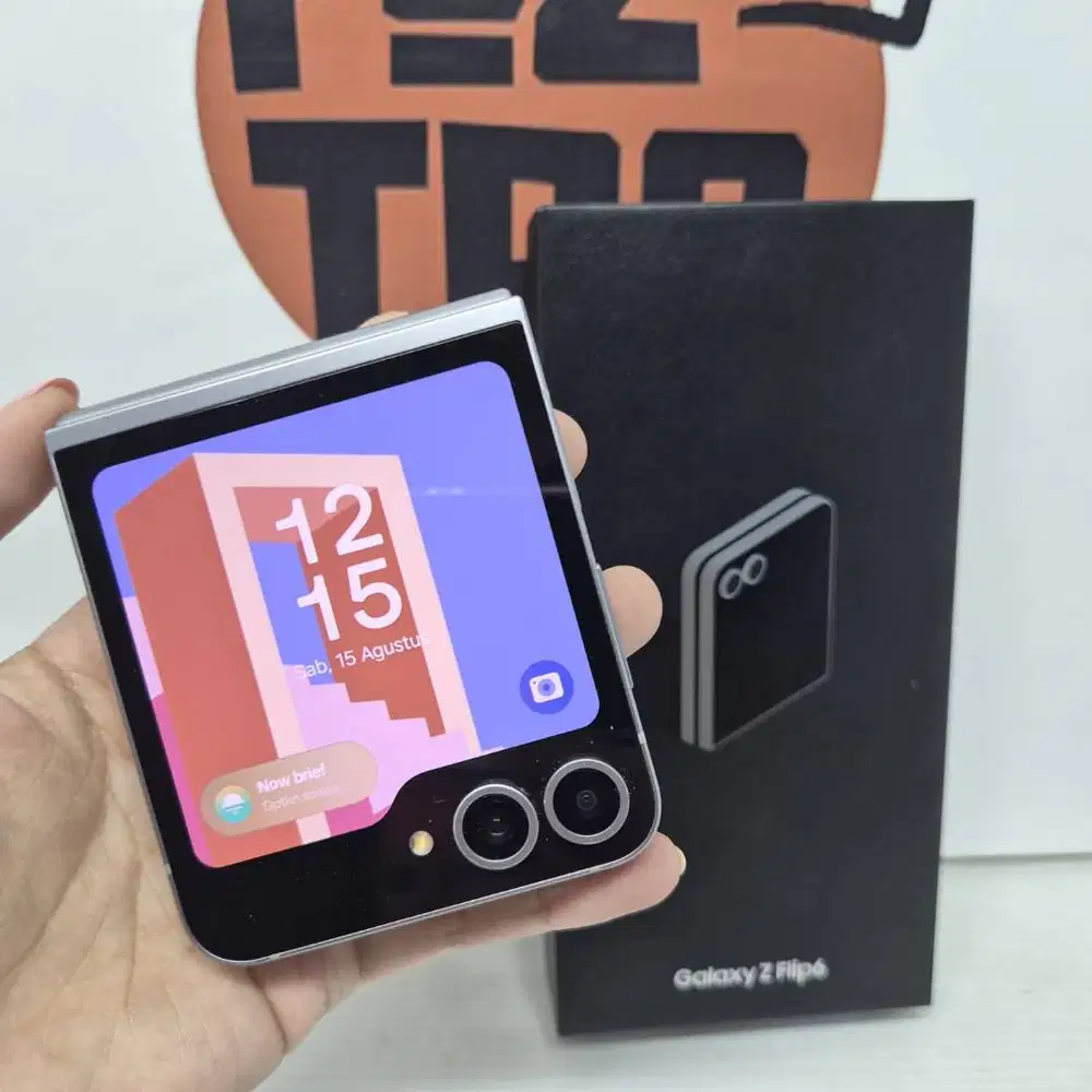 Samsung Galaxy Z Flip 6 12/256GB Silver No Minus No Kendala FULLSET