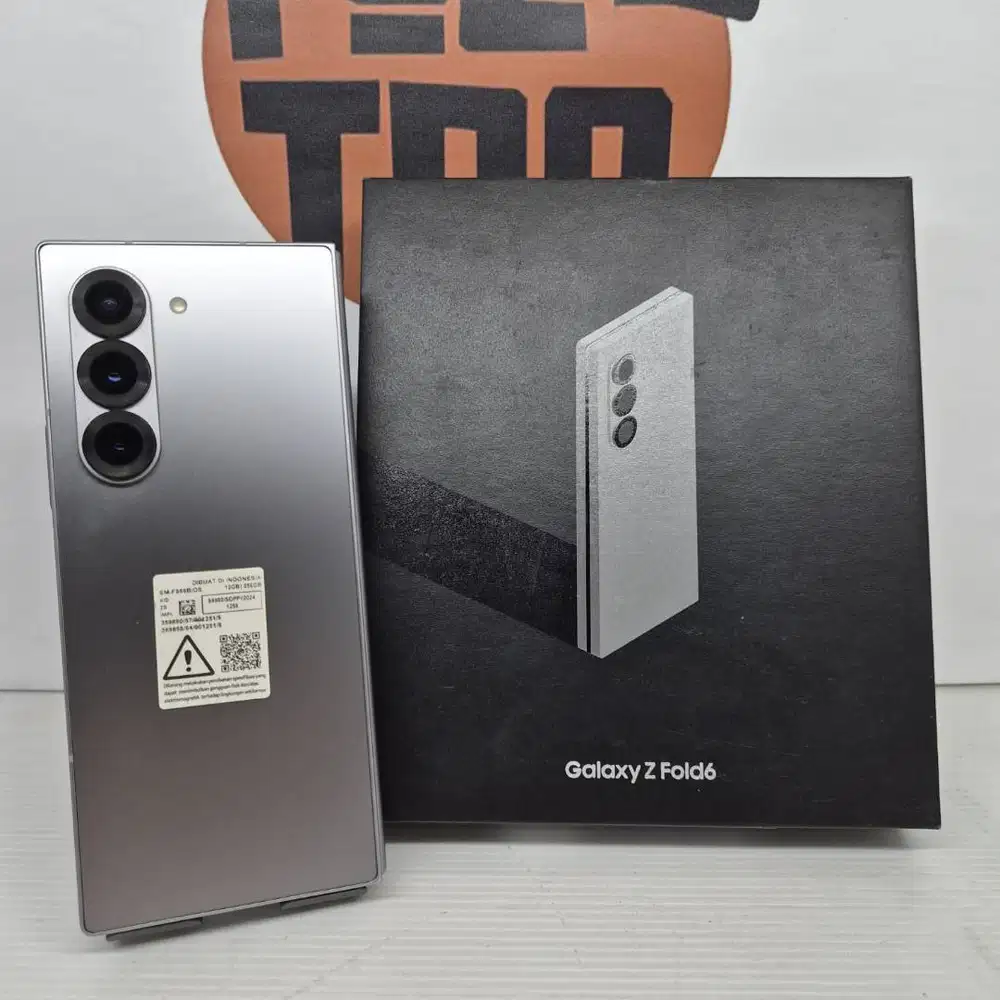 Samsung Galaxy Z Fold 6 12/256GB Silver No Minus No Kendala FULLSET