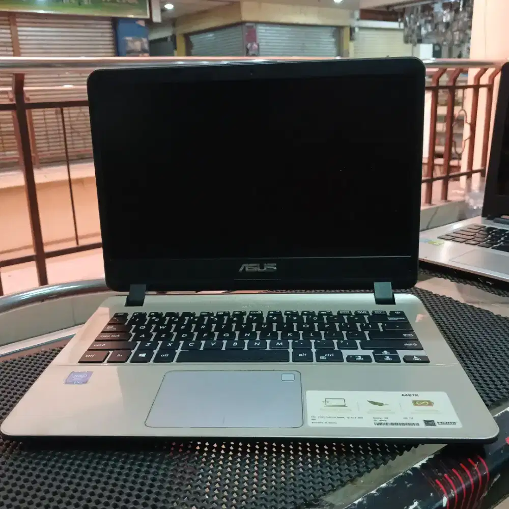 Asus A407m n4000 ram 4gb hdd 1 tera tipis ringan