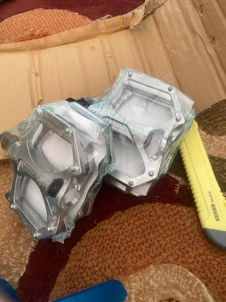 Pedal sepeda silver aloy wellgo baru