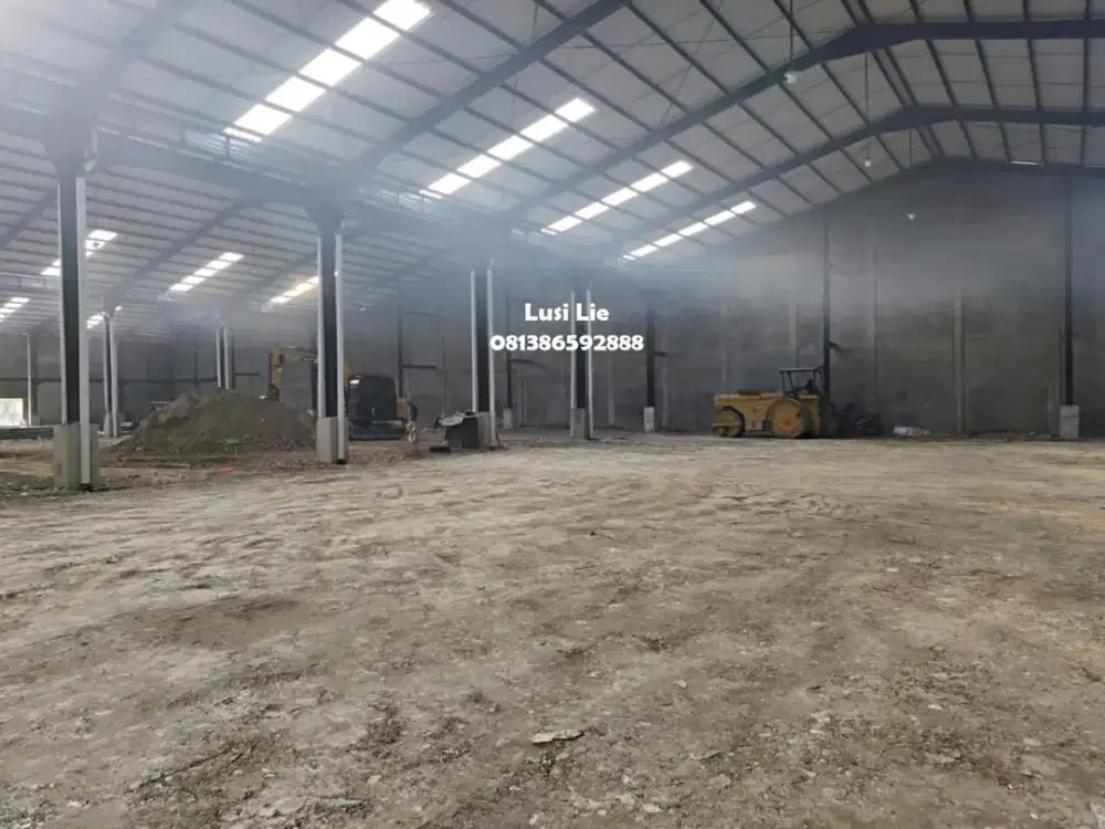 Gudang Sepatan Tangerang luas 3130m, gudang baru