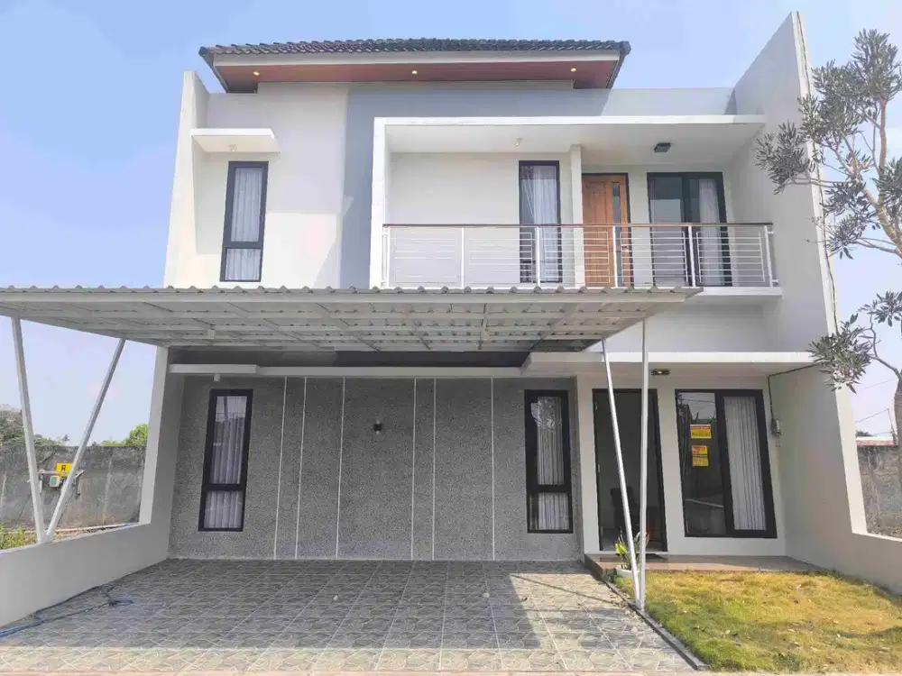 Rumah Baru Full Furnish dekat Al Azhar Ringroad Barat Bonus Mobil