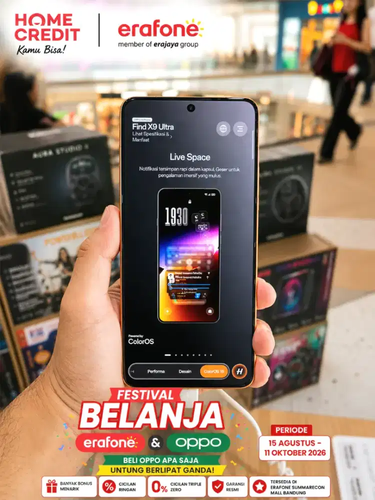 OPPO Find X9 Ultra | Erafone Summarecon Mall Bandung | Home Credit