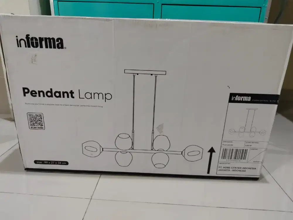 DIJUAL LAMPU GANTUNG HIAS (PENDANT LAMP) INFORMA (KONDISI BARU)