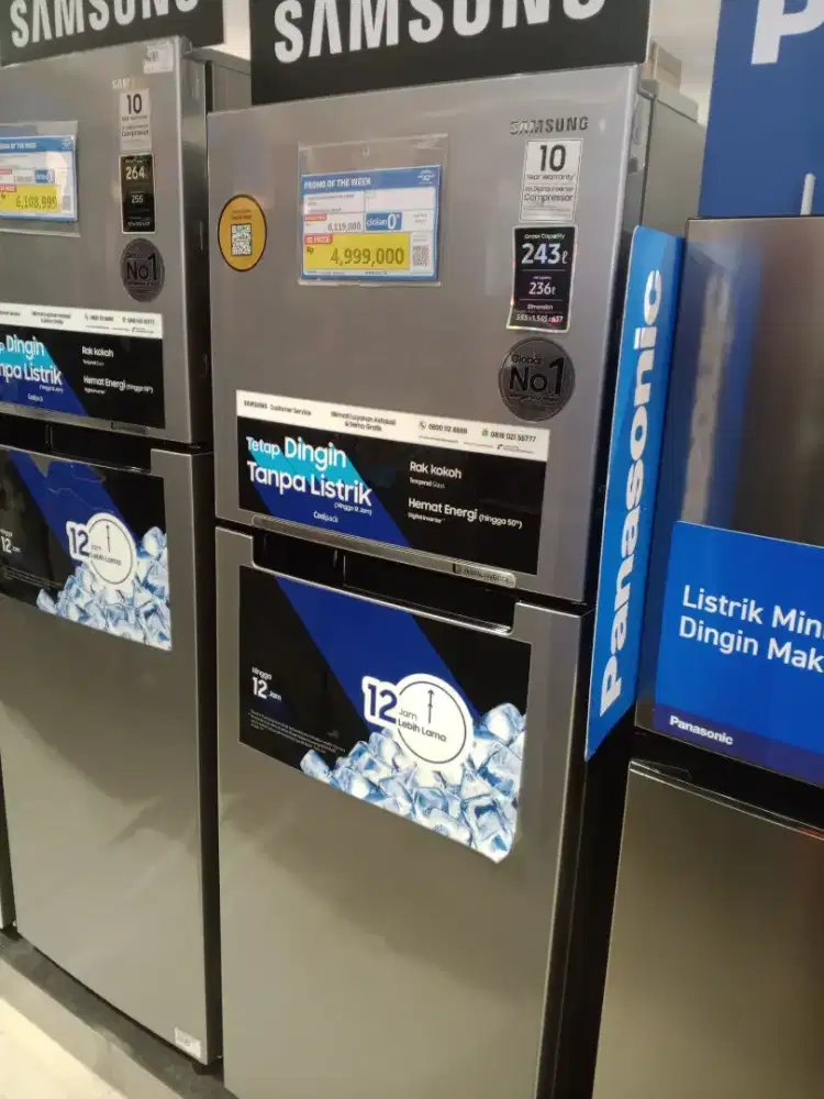 Samsung Refrigerator 2 Door Metal |RT22FABDSA/SE/MT