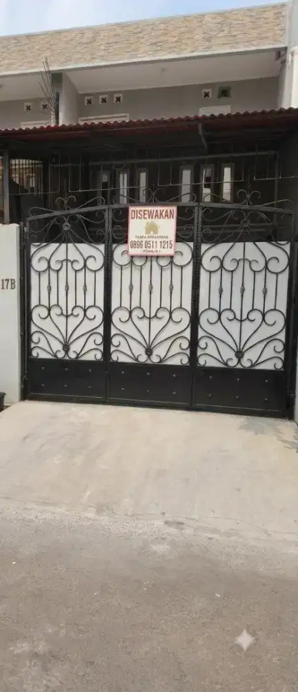 Sewa rumah Cengkareng,Jakbar.3lt carprt.Rp17,5jt/6bl.Tdk banjir.