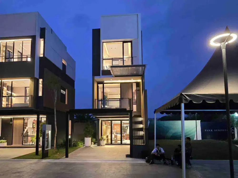 Rumah Dijual 3 Lantai Park Serpong Tipe TreeTops Beverly FREE PPN 100%