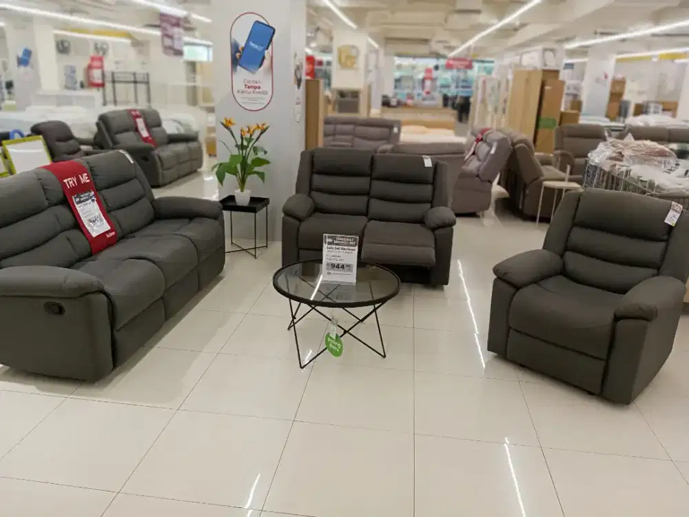 SOFA SET RECLINER MURAH