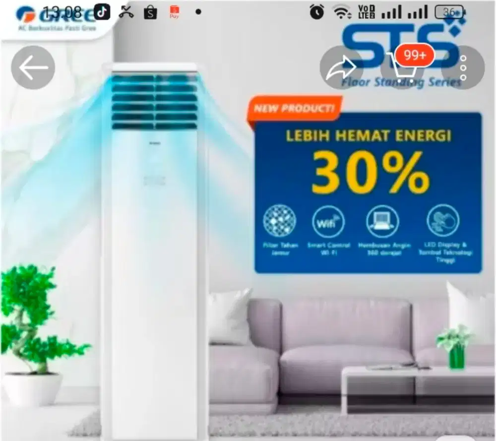 Ac gree 5 pk standing floor
