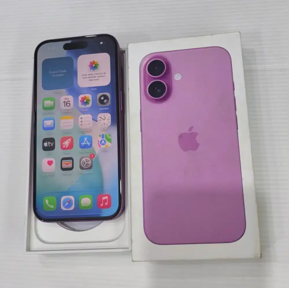 iphone 16 128gb ibox mulus garansi panjang komplit ori
