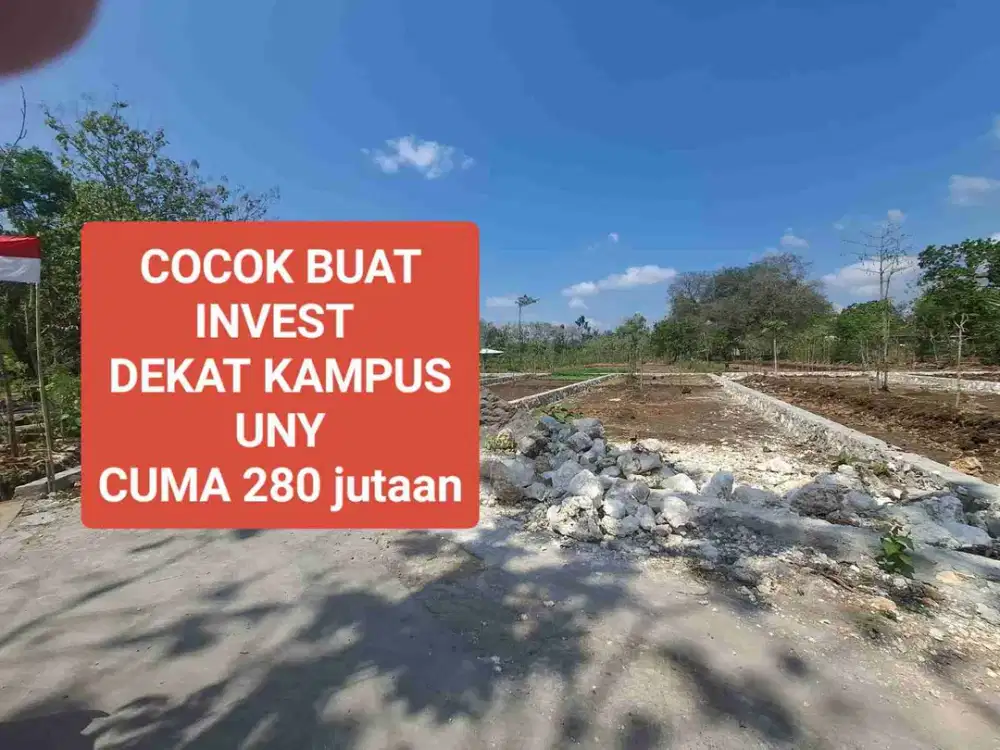 Ring 1 kampus UNY gunungkidul cocok buat investasi