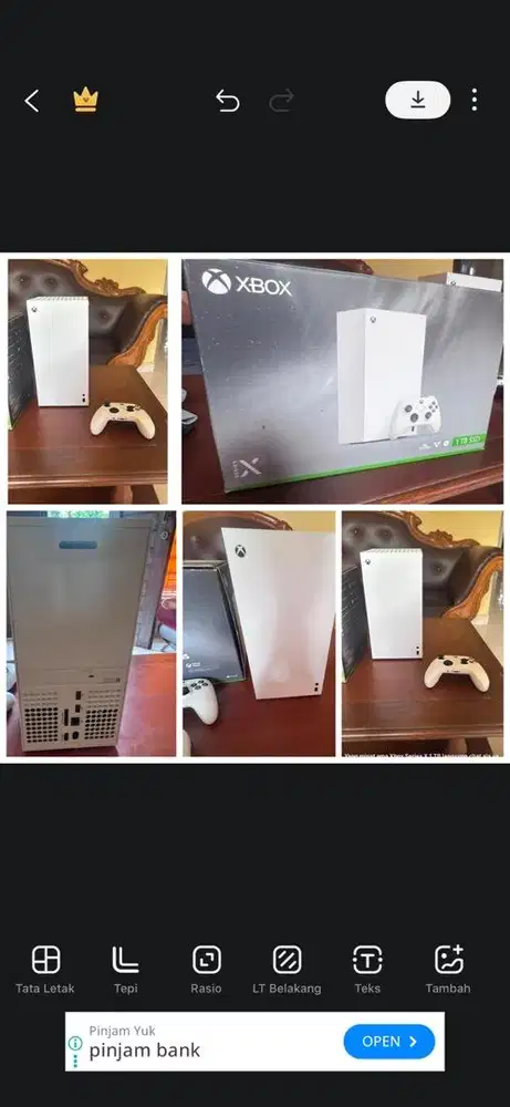X box series x 1 TB white fullset like new