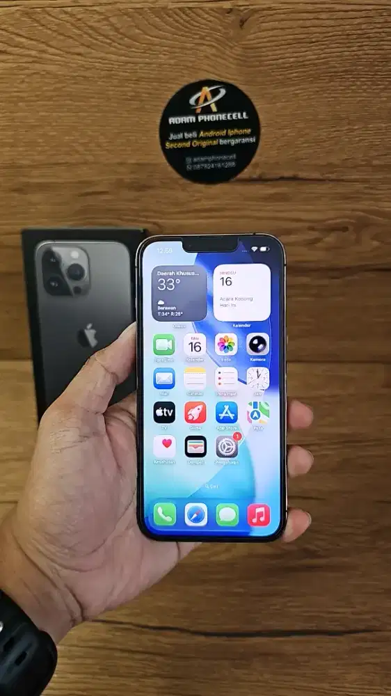 Iphone 13 pro 128gb resmi ibox mulus lengkap
