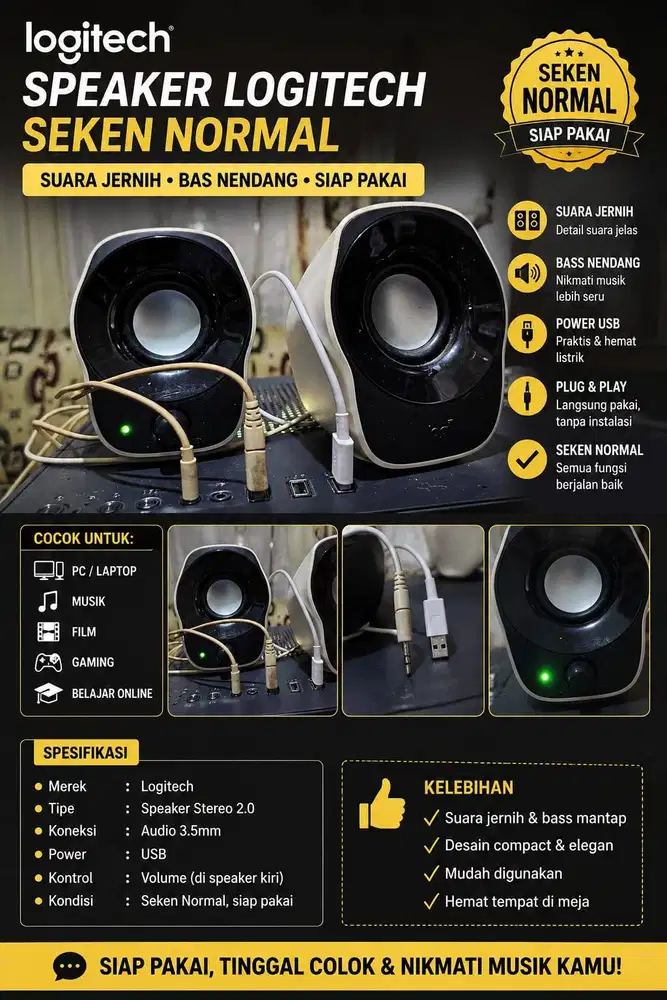 Speaker logitech Z121 seken