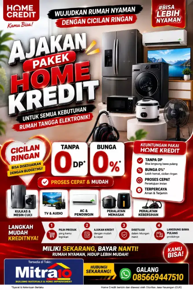 CICILAN MESIN CUCI TANPA DP