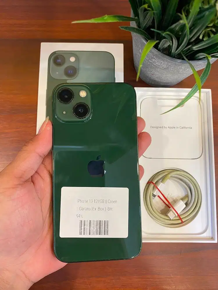 iPhone 13 128GB Green BH 94% Garansi Resmi Ex iBox