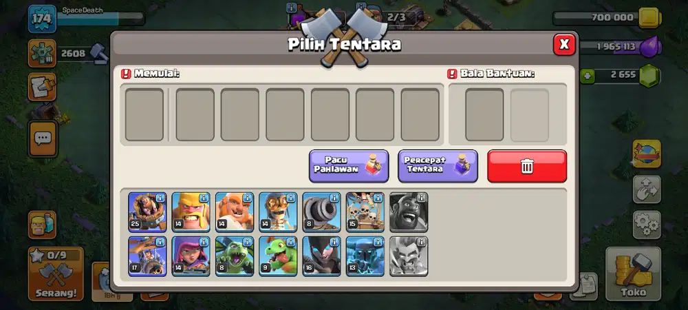 AKUN COC TH 14 OTW/SEMI MAX BISA NEGO