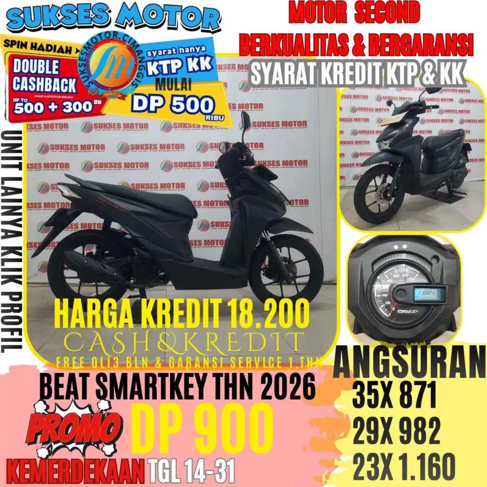 BEAT SMARTKEY TAHUN 2026 BERGARANSI CASHBACK UPTO 3OORBUAN