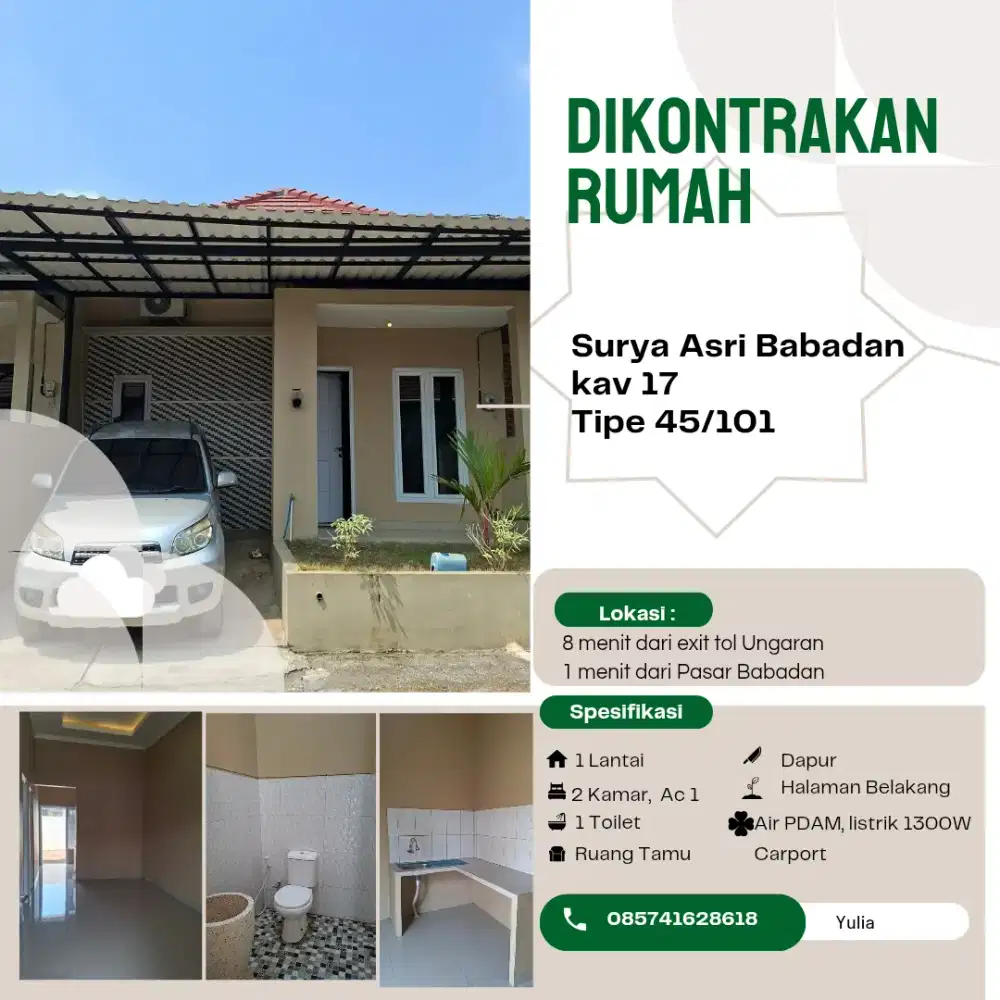 Rumah baru di kontrakkan