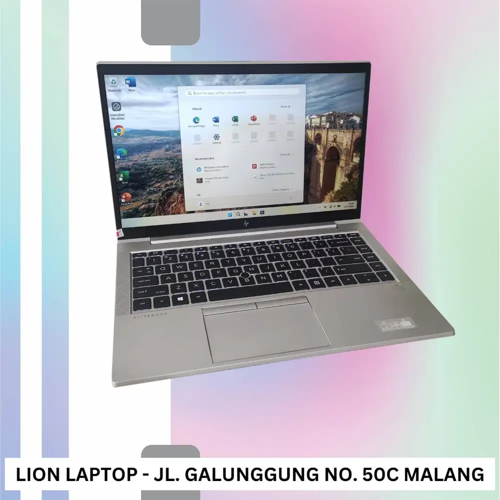 RAM 16GB Ryzen 5 SSD 256GB Slim Alumium HP Elitebook 845 G7 [16|08]