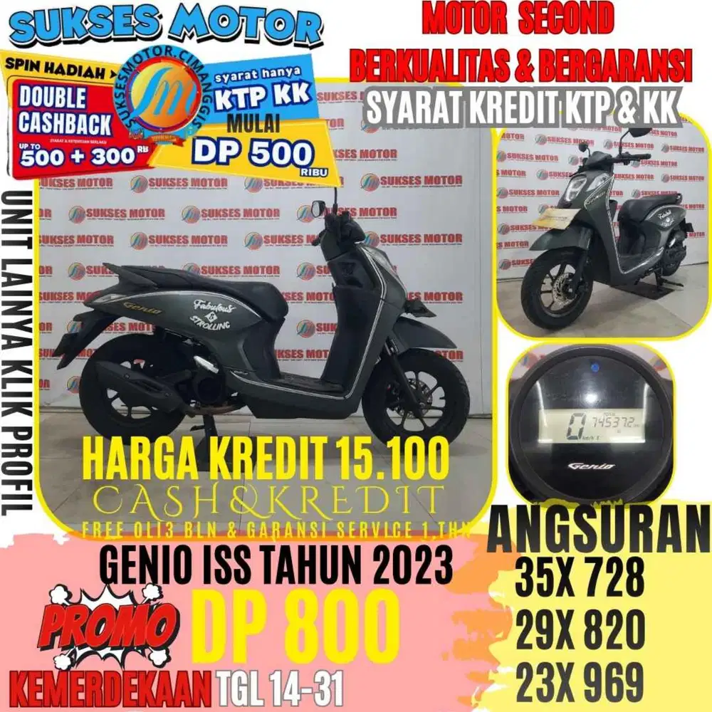 GENIO ISS TAHUN 2023 BERGARANSI CASHBACK UPTO 3OORBUAN