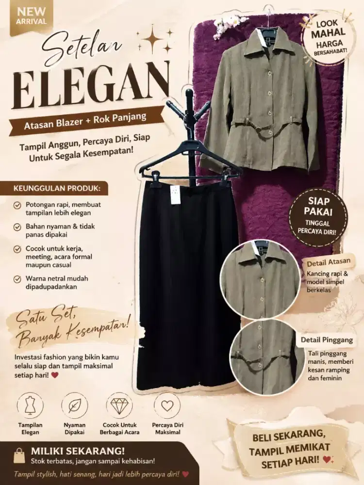 Jual cepat pakaian wanita preloved
