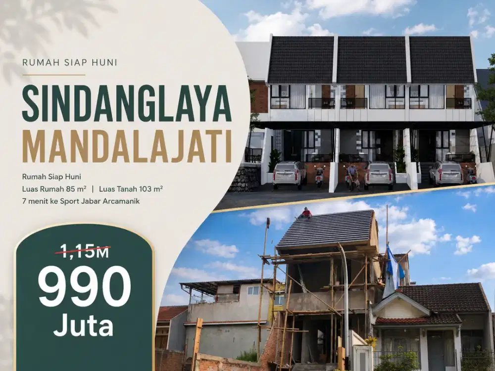 Rumah Siap Huni 103 m² SHM Dekat SMP Negeri 53 Bandung Cocok untuk Hunian atau Usaha
