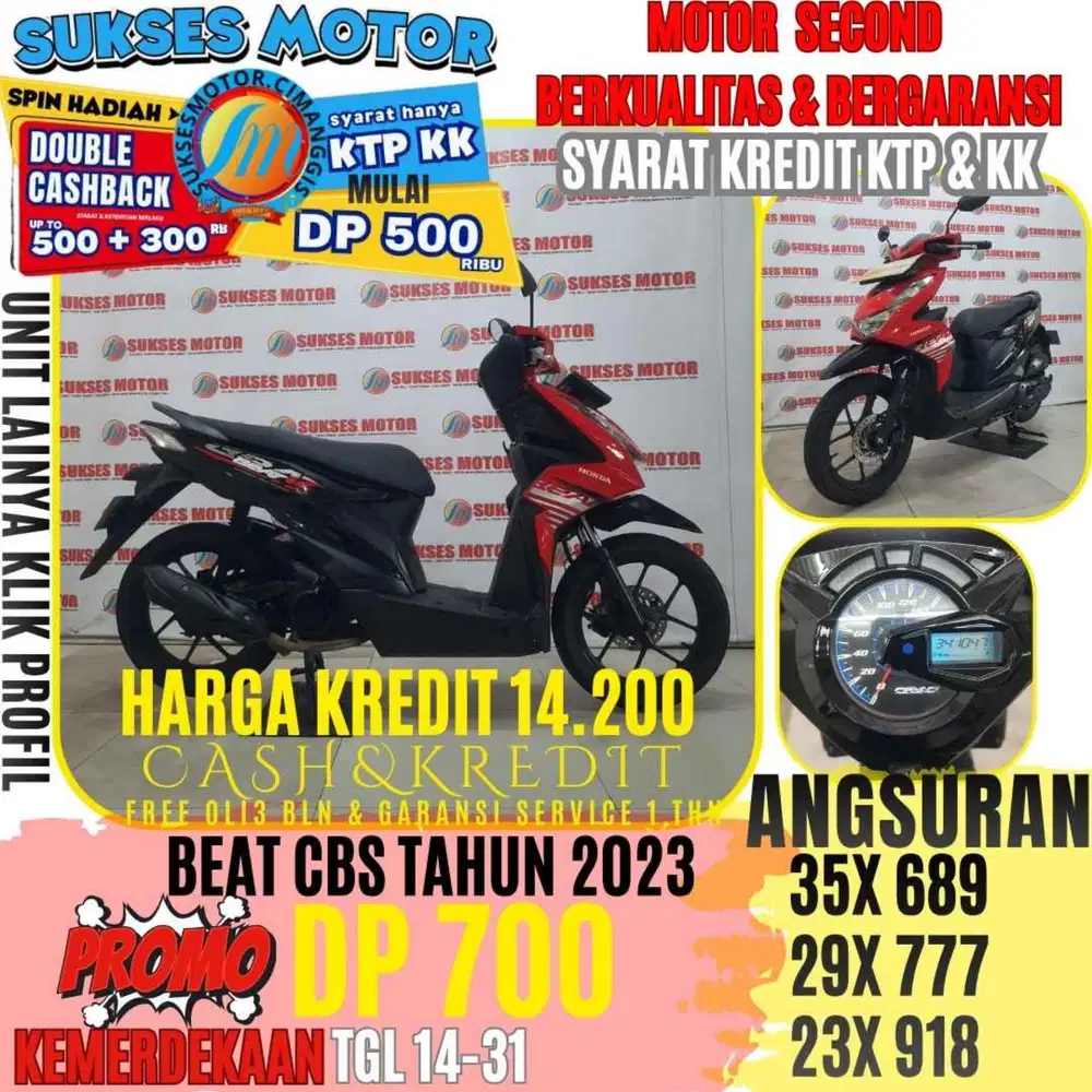 BEAT CBS LED TAHUN 2023 BERGARANSI CASHBACK UPTO 3OORBUAN