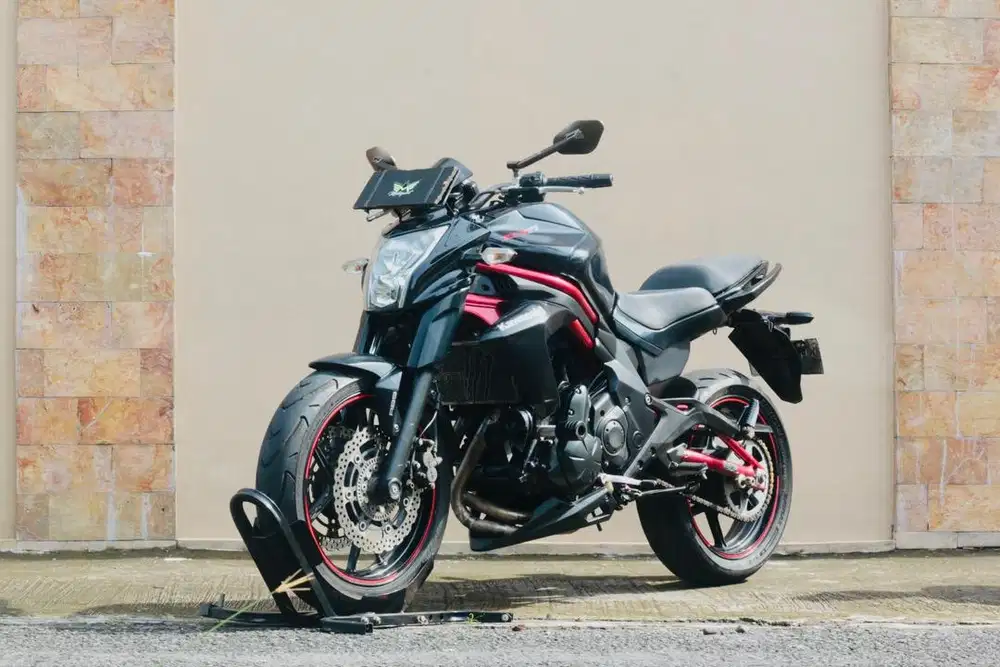Kawasaki er6n Red casis 650 ABS tipe tertinggi siap gas turing jauh