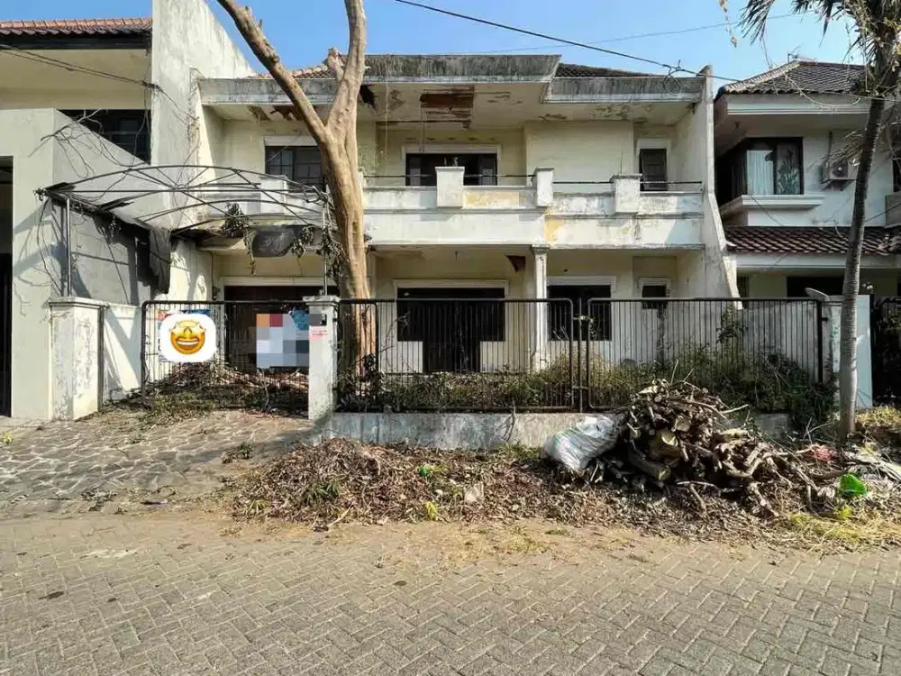 araya1 disewakan murah rumah 2 lantai butuh renov cocok juga buat kantor strategis row jalan lebar surabaya timur