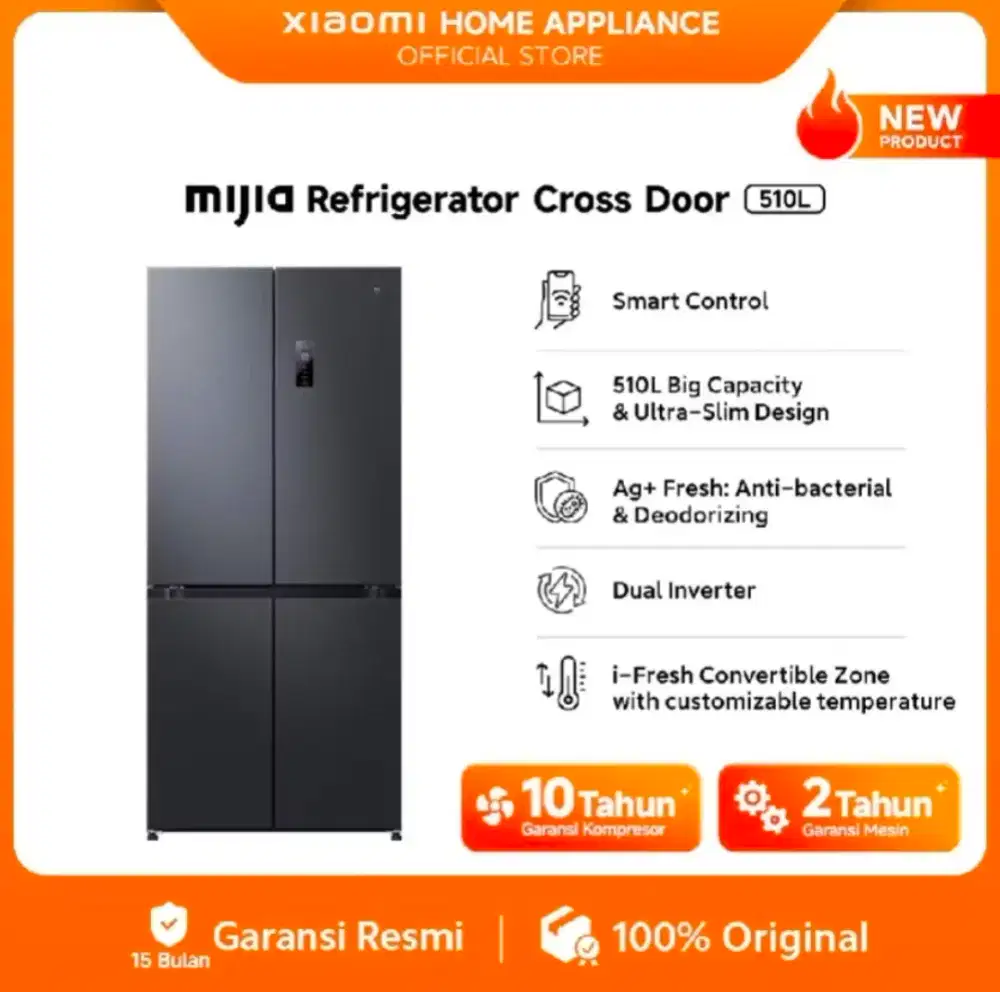 XIAOMI MIJIA REFRIGENERATOR 510L Smart Control | Xiaomi Home