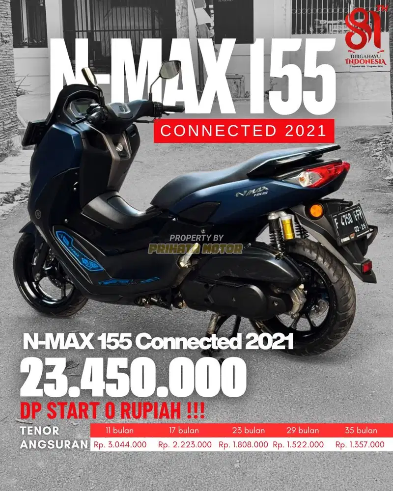 CREDIT DP MULAI 0 RUPIAH NMAX 155 CONNECTED 2021 !!!