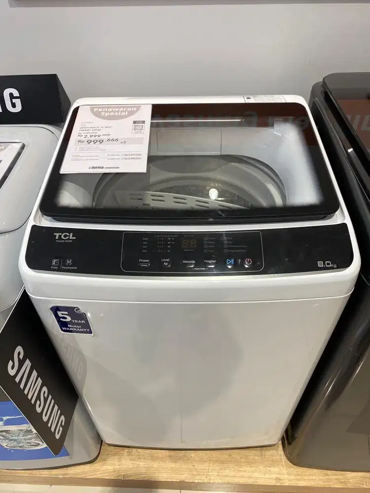 TCL MESIN CUCI 8KG