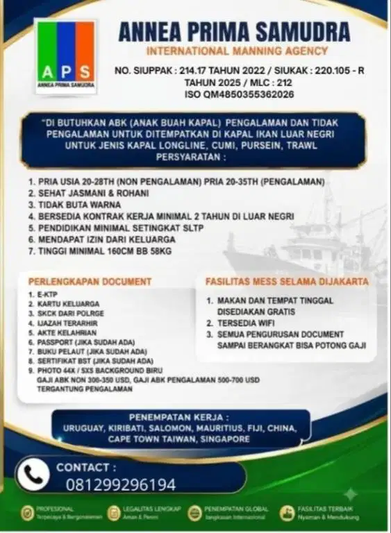 Yang minat untuk kerja gaji dollar