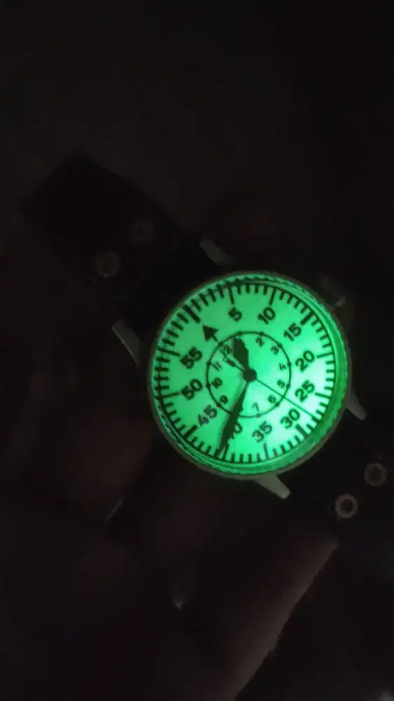 jam tangan hroudland flieger pilot automatic